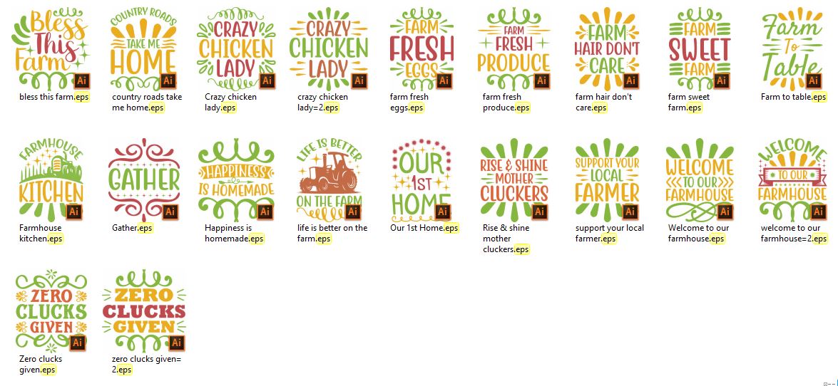 Farmhouse SVG Bundle