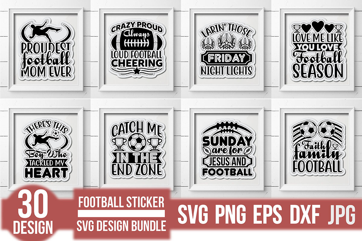 Soccer Sticker SVG Design Bundle