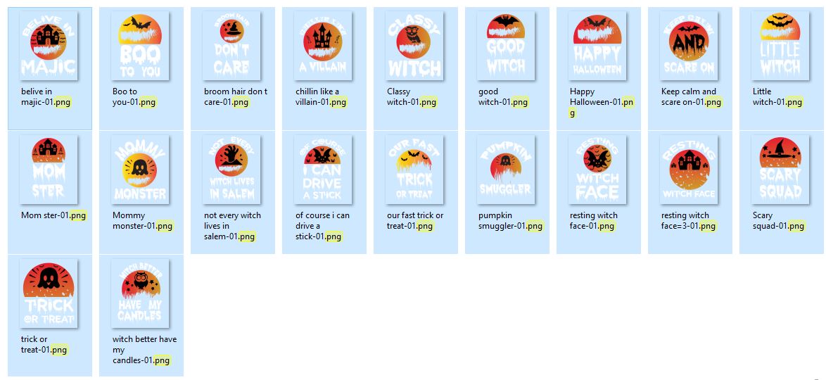 Halloween Typography T-Shirt Design Bundle