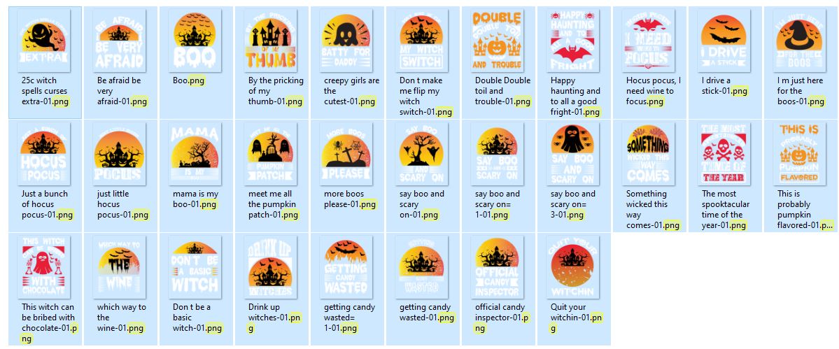 Halloween T-Shirt Design Bundle | Spooky & Stylish Graphic Assortment