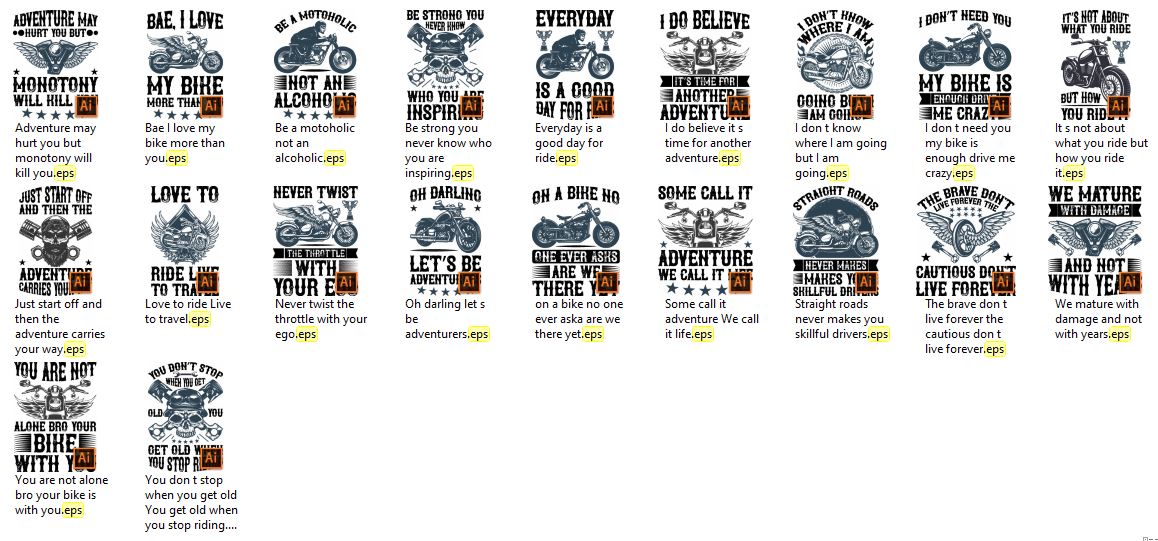 Motorcycle-TShirt-Design-Bundle