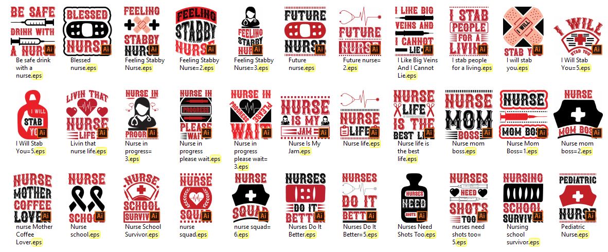 Nurse-TShirt-Design-Bundle-16231997