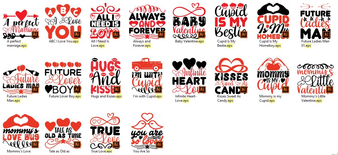 Valentine's Day SVG Bundle