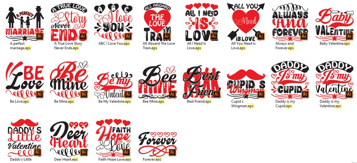 Valentines Day SVG Bundle