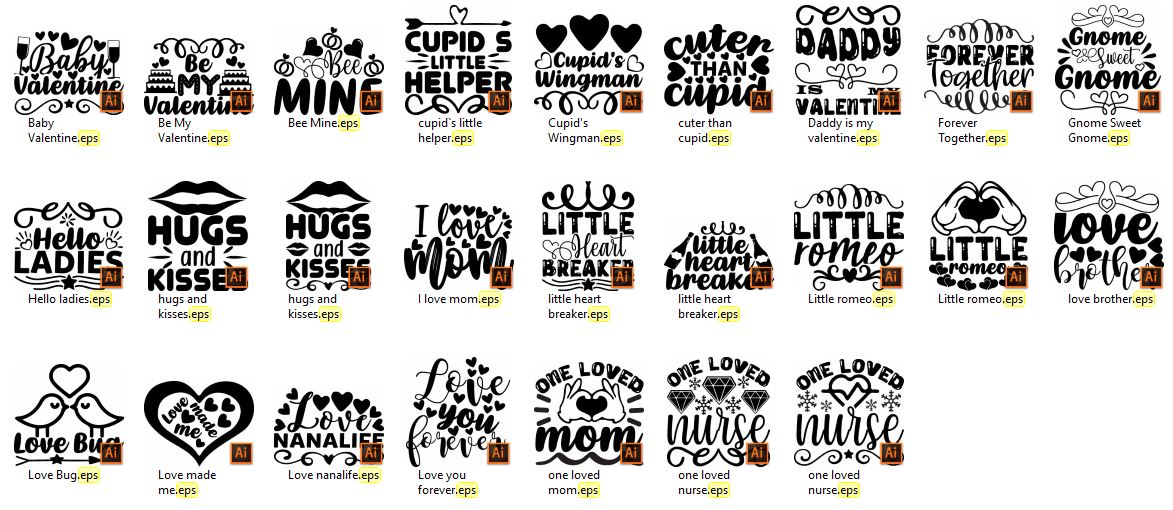 Valentine's Day SVG Design Bundle