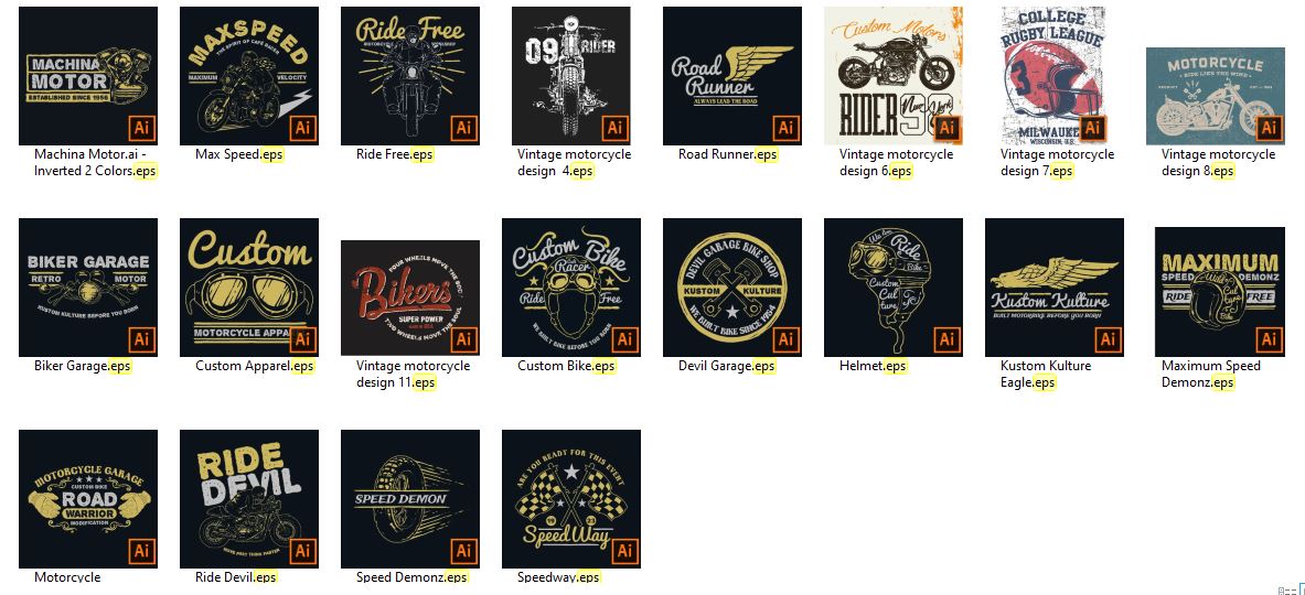 Vintage-Motorcycle-TShirt-Bundle-20983716